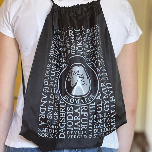 Blómatún Bag Black