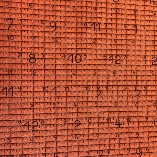 10 cm Patchworkstoff „Zahlen“