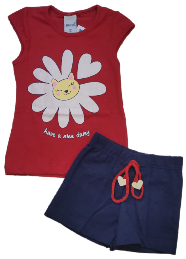 Conjunto Feminino Gata Vermelho