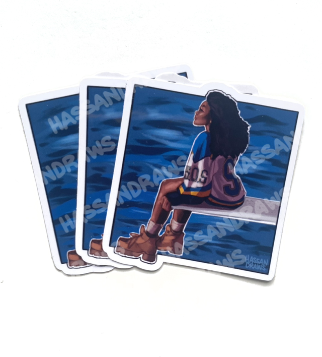 SOS dive board vinyl Sticker 