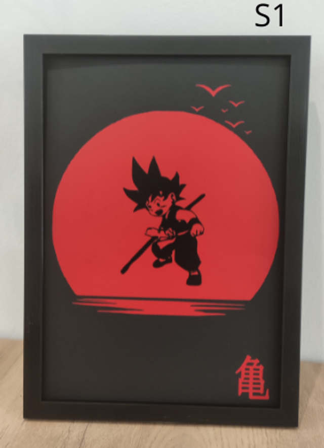 Cadres inspirés de Dragon Ball Soleil Rouge 1