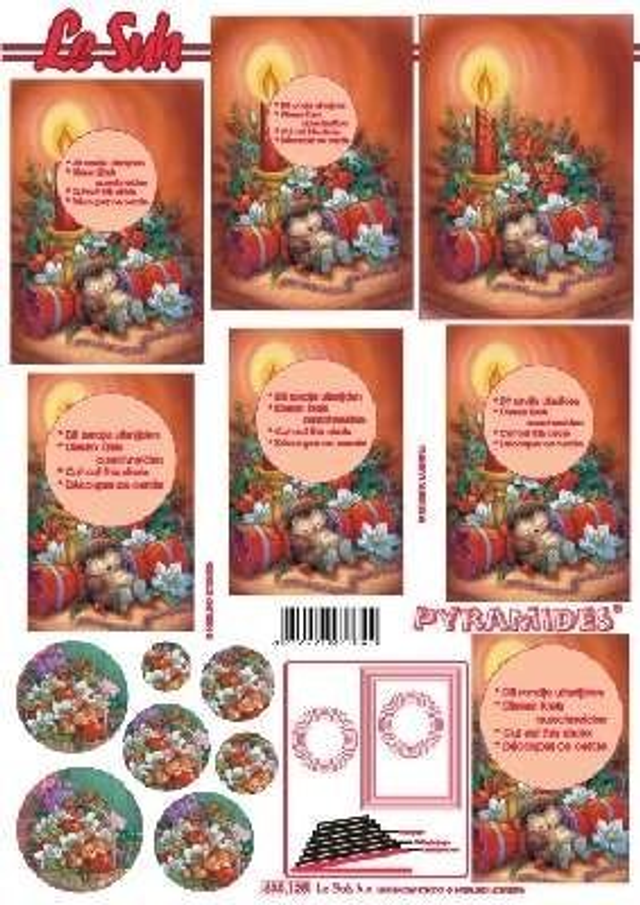 Knipvel Kerst Kaars / Lantaarn