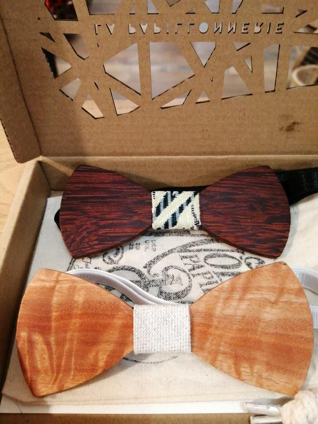 Noeud papillon en bois bijou adulte