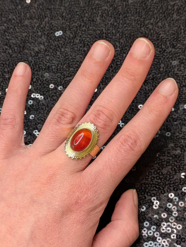 Bague cornaline