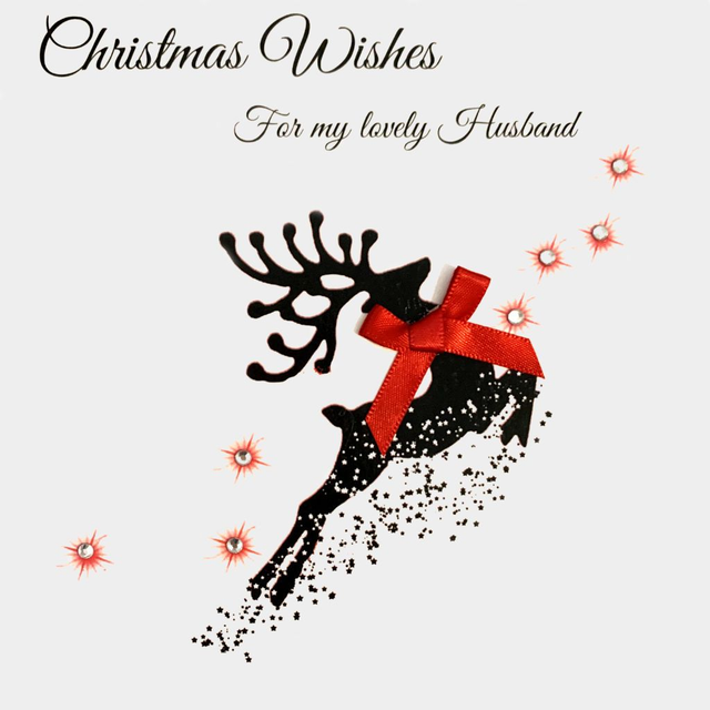Silhouette Reindeer Bow - Husband
