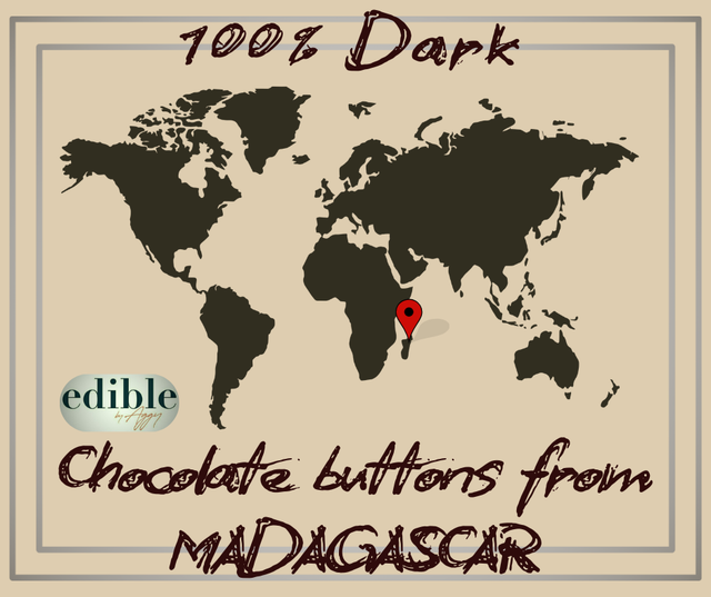 100% Dark Madagascar buttons