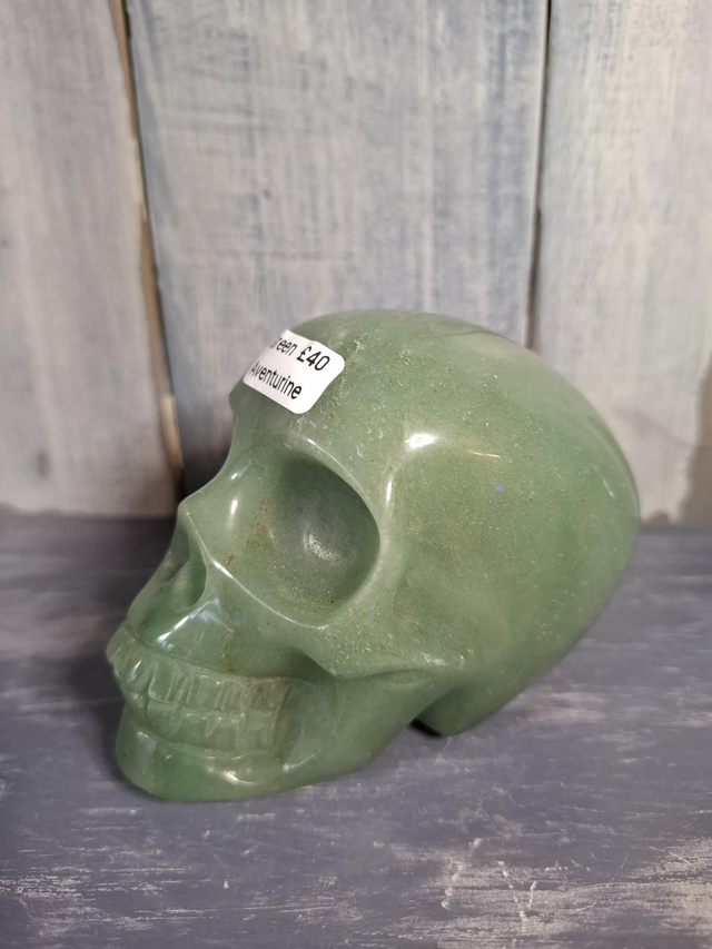 Green Aventurine Skull 