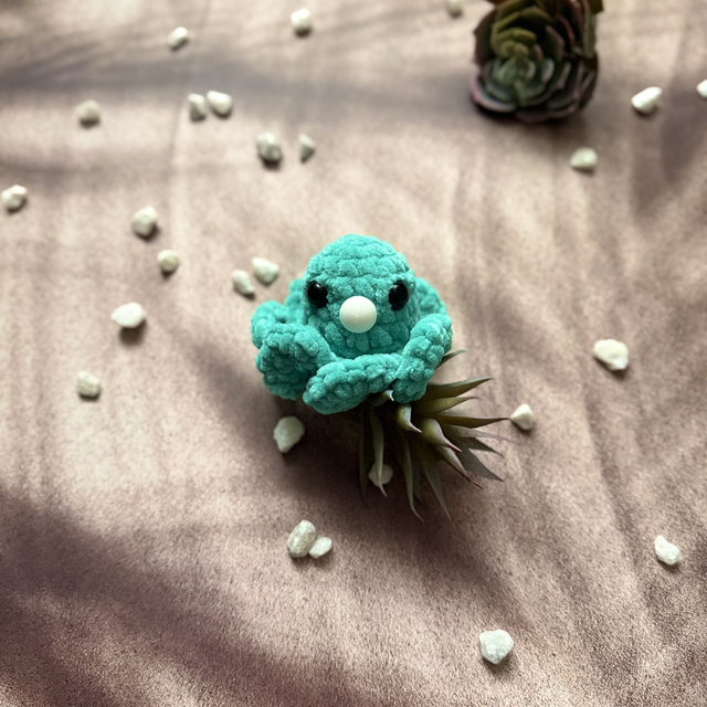 Antistress poulpe tout doux vert émeraude