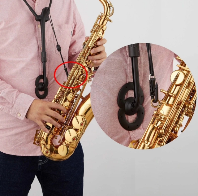 Harnais en aluminium pour saxophone