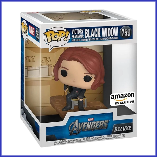 POP figure Deluxe Marvel Los Vengadores Avengers Black Widow Exclusive #759