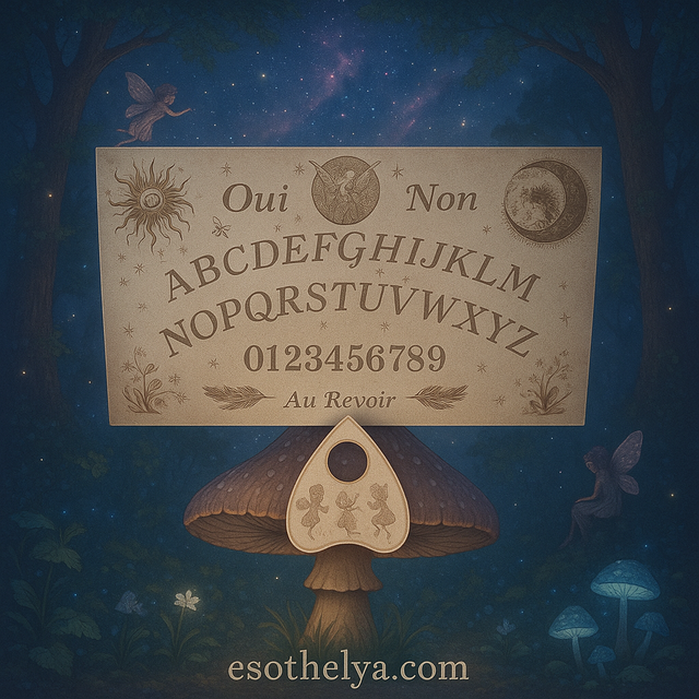 Ouija fées MDF+goutte modèle expo