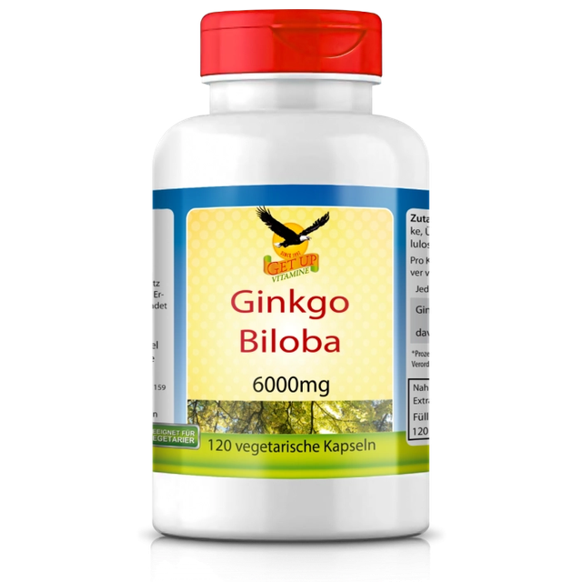 Get UP - Gingko Biloba 6.000mg, 120 vegetarische Kapseln