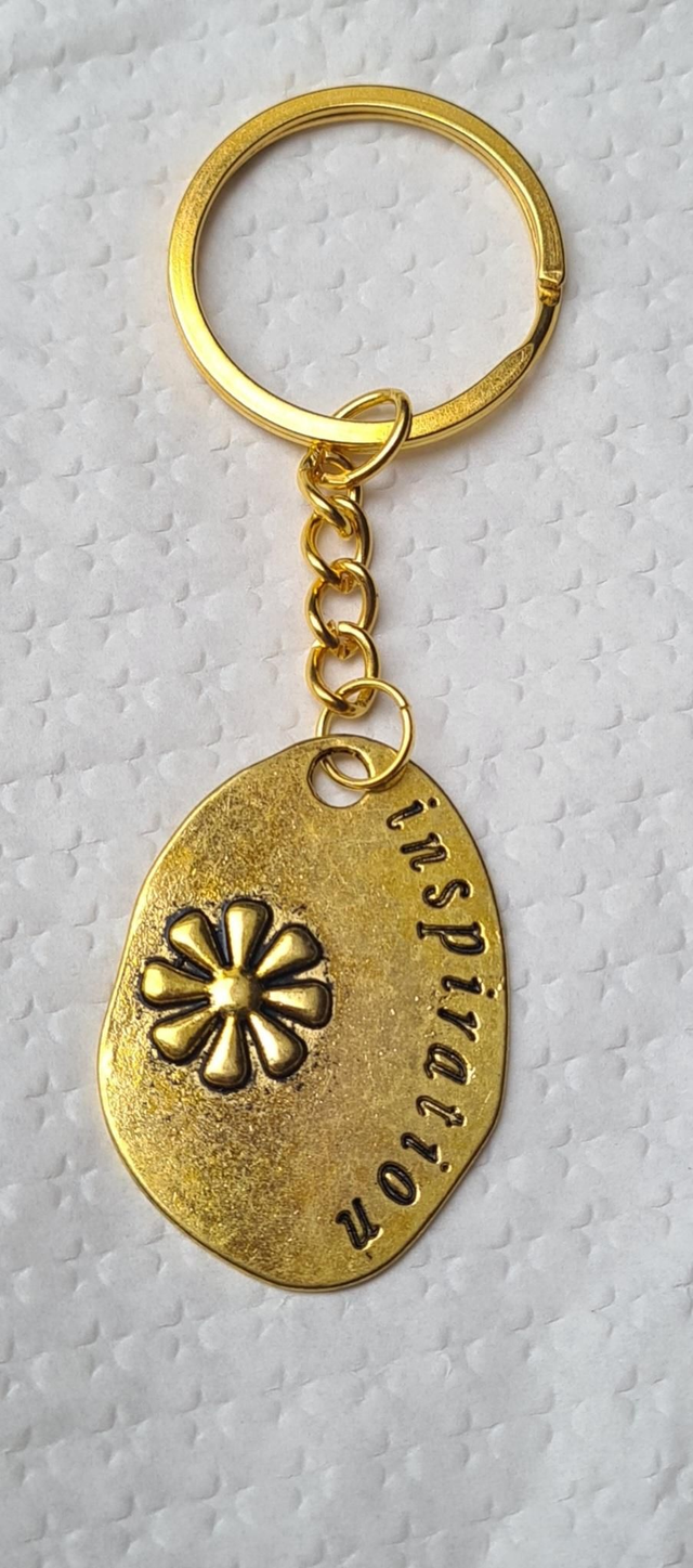 Keyring / bag charm gold inspiration