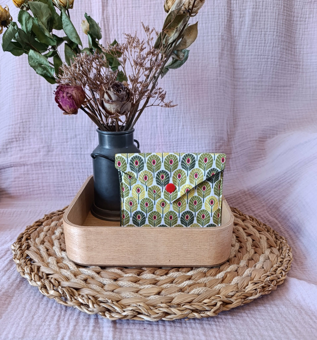 Pochette Paons Jaune Päle