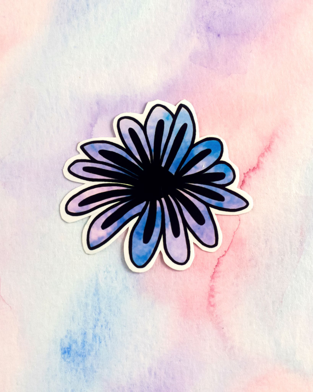 Sticker "Purple Flower" (modèle3)