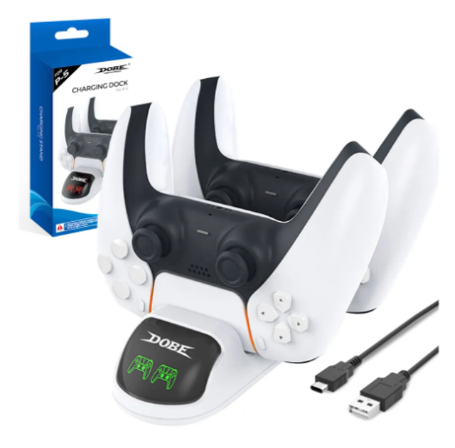 (18-06) Cargador Doble Control Ps5 / Dobe