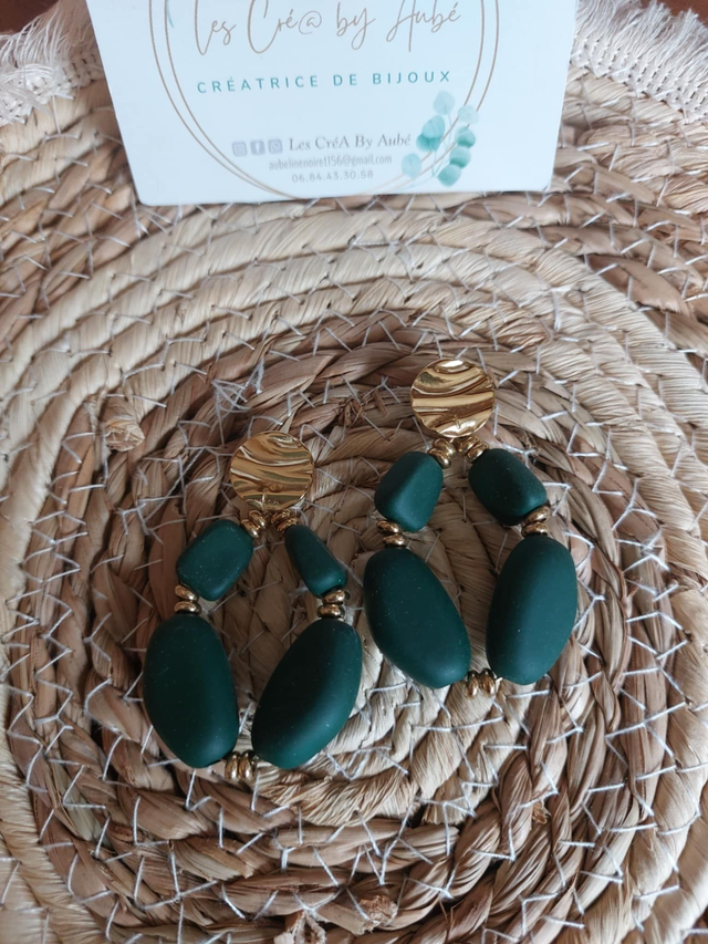 BO CHIC VERT SAPIN/ ACIER INOXYDABLE 0000266