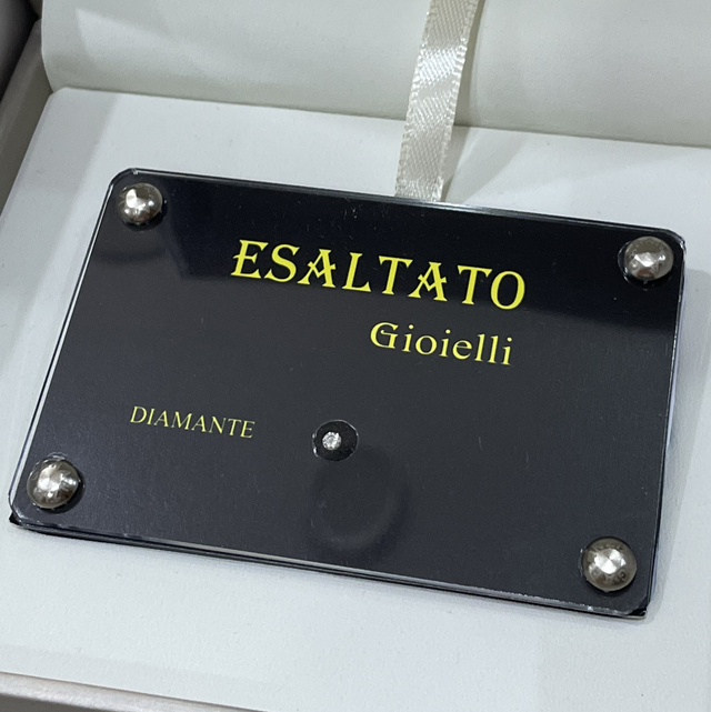 DIAMANTE NATURALE 0,08 ct. G color VVS taglio brillante 