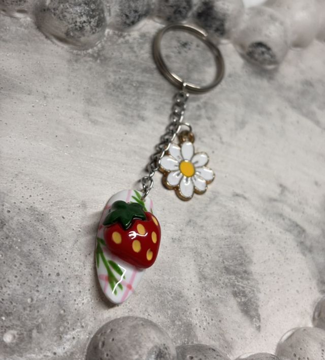 Porte-clé fraise