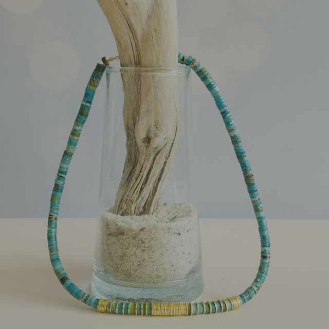 Collier heishis Cabopino