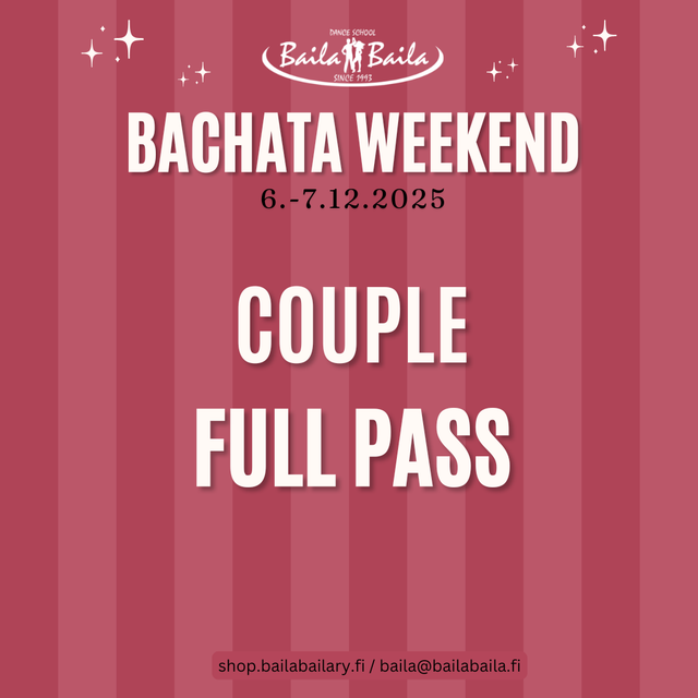 Bachata Weekend 2025 - Couple full pass