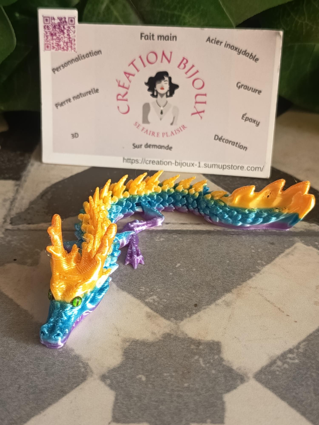 Petit dragon 3 couleurs 