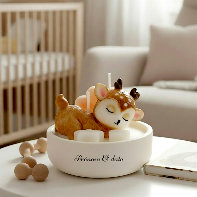 Bougie biche parfumée artisanale