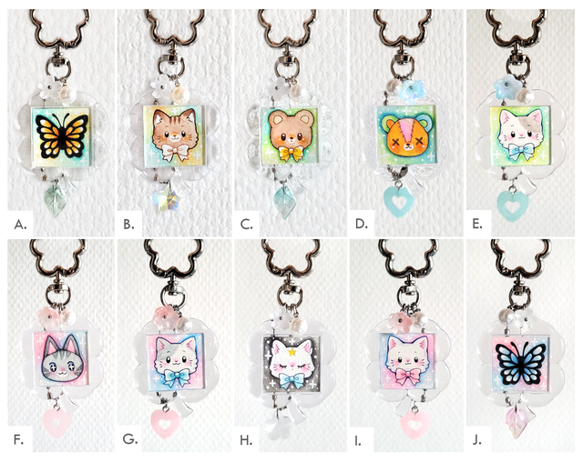 Porte-clés Trèfle - Mini Aquarelle Originales