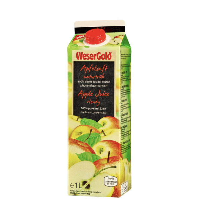 Weser Gold Apfelsaft naturtrüb 1.0l