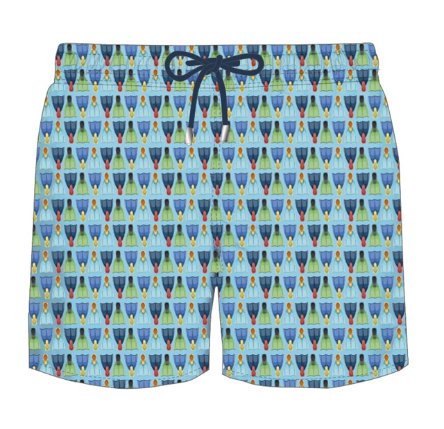 Boxer mare Nalini beachwear azzurro