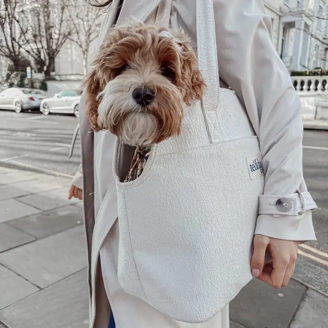 By Teddy Boucle Pet Carrier - Marshmallow