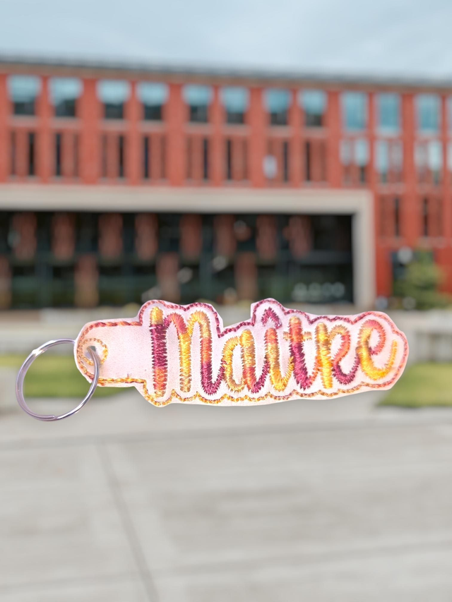 Porte clef maître jaune Bordeau