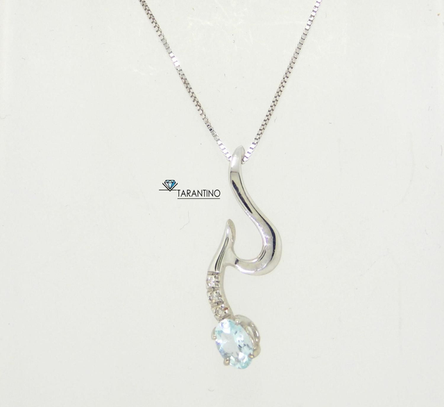 GADV Collana Fantasia con Pietra Acquamarina