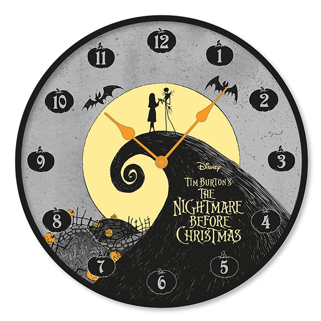 Nightmare Before Christmas: Jack &amp; Sally Wall Clock