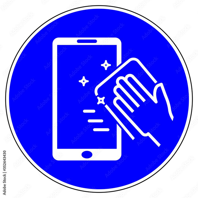 Handyreinigung Display