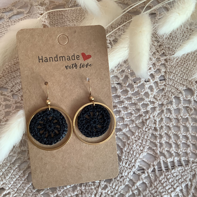 Boucles d’oreilles au crochet Solstice 