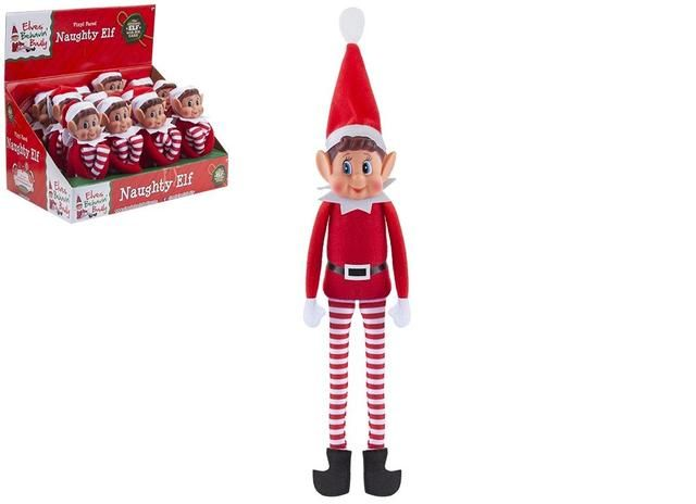 S1 Elves Behavin' Badly Red Long Leg Boy Elf 12