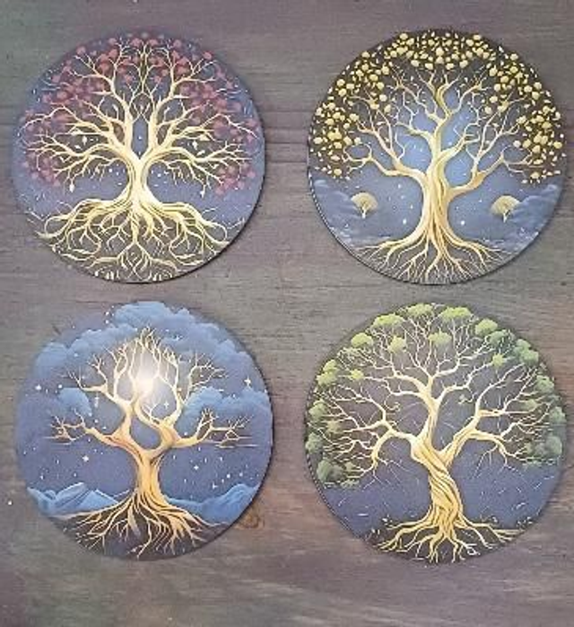 Night Forest Coaster Set