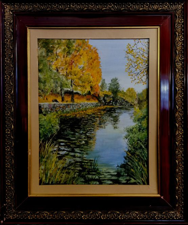 SUOMENLINNA MAALAUKSIA Lemmenlampi 2022, (44x36 cm)