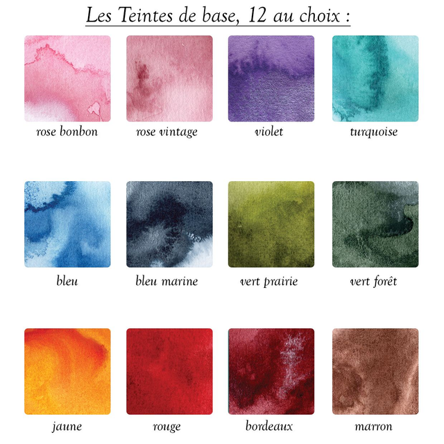 Aquarelle personnalisable : Lune de Naissance