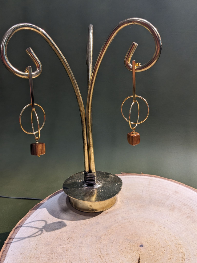 "Simouneto" - Pendants Olivier, Or