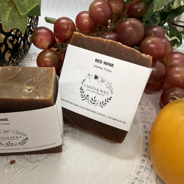 Sabonete Artesanal de Vinho Tinto