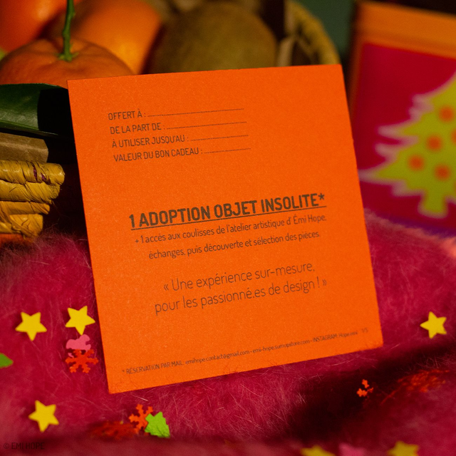 CARTE KDO - ADOPTION OBJET INSOLITE + VISITE ATELIER