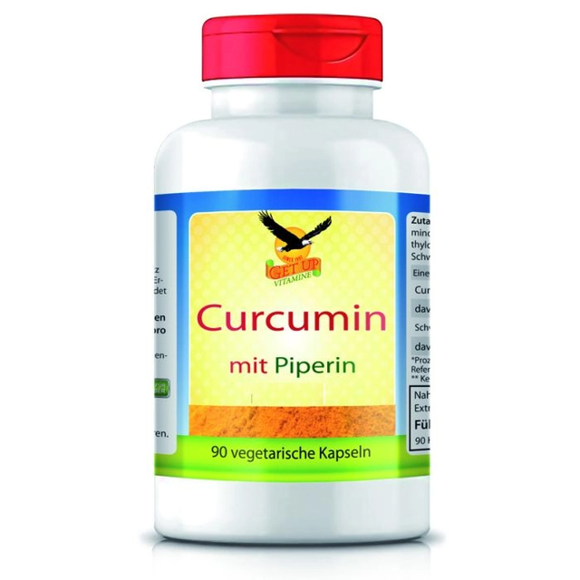 Get UP - Curcumin mit Piperin, 90 Vcaps
