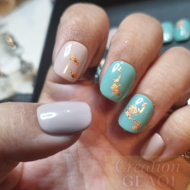 Mix kat copper leaves little carré xs