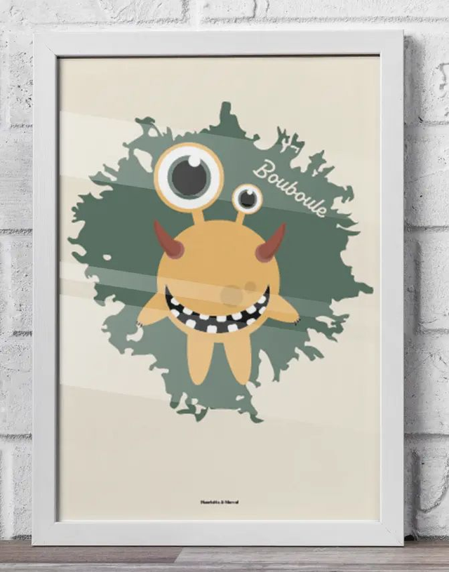 28 - Affiche enfant monstre