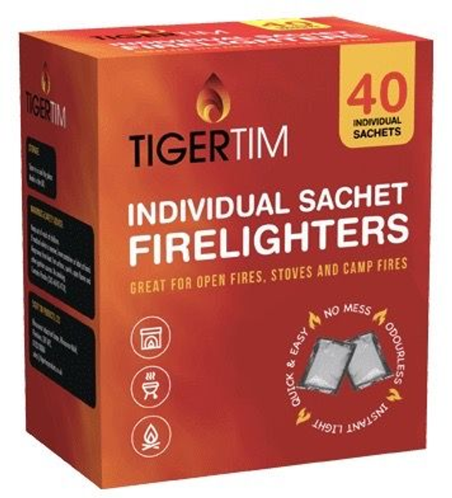 FIRELIGHTERS - TIGER TIM, Box of 40