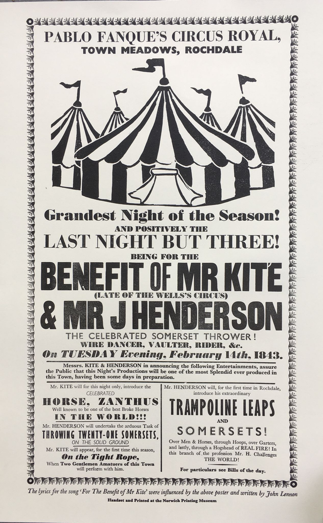 (1) For the Benefit of Mr Kite poster