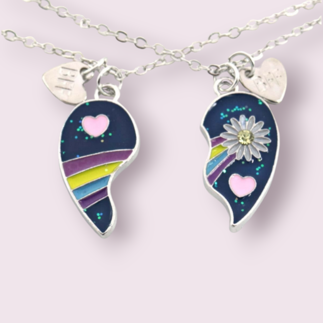 Colliers d'amitié enfant coeur