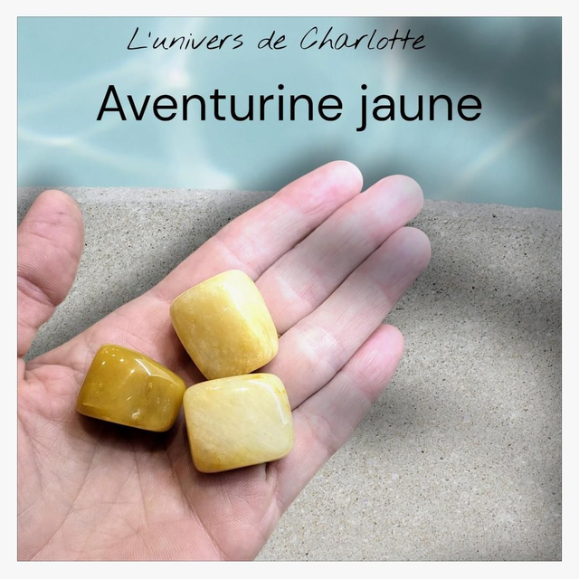 Pierre roulée "Aventurine jaune"